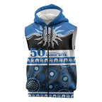 Bulldogs NAIDOC Week Personalised Sleeveless Zip Hoodie Aboriginal Torres Strait Islanders Vibe