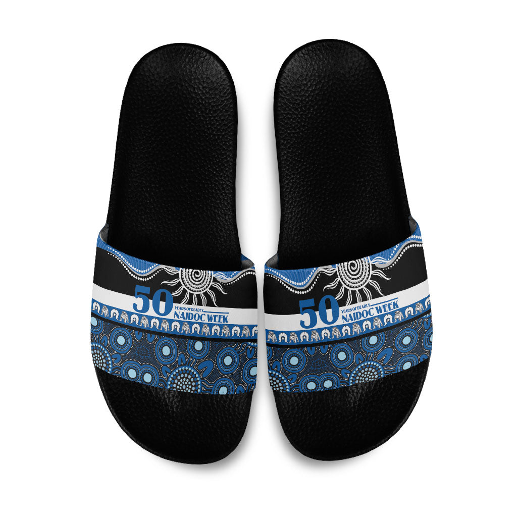 Bulldogs NAIDOC Week Slide Sandals Aboriginal Torres Strait Islanders Vibe