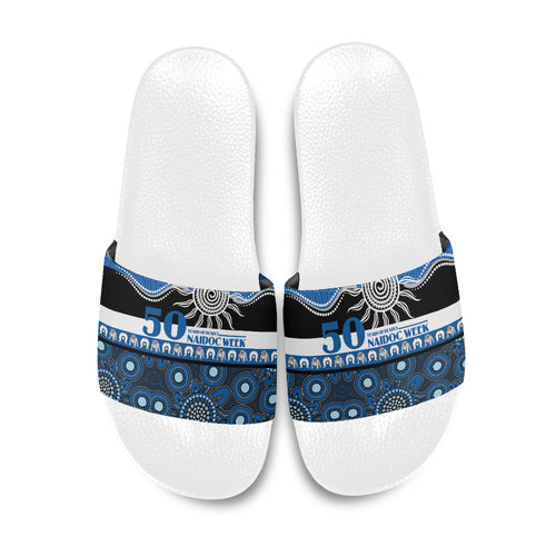 Bulldogs NAIDOC Week Slide Sandals Aboriginal Torres Strait Islanders Vibe