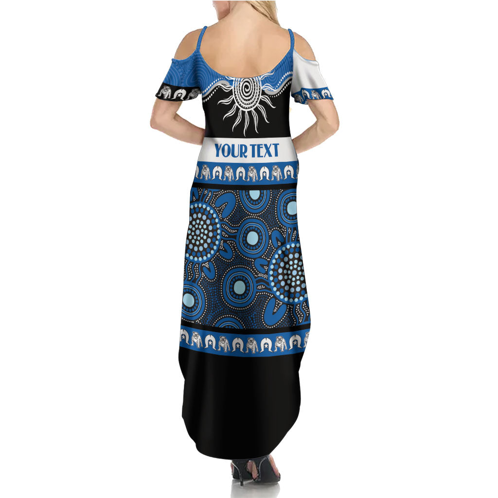 Bulldogs NAIDOC Week Personalised Summer Maxi Dress Aboriginal Torres Strait Islanders Vibe