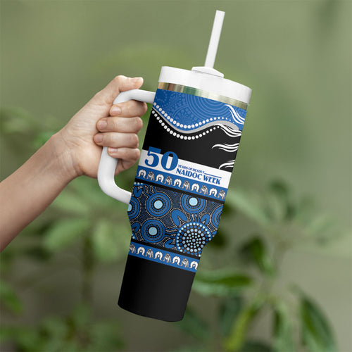 Bulldogs NAIDOC Week Personalised Tumbler With Handle Aboriginal Torres Strait Islanders Vibe