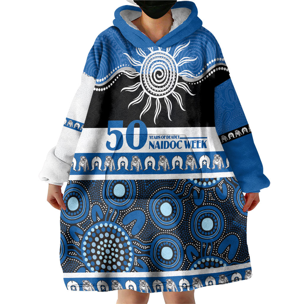 Bulldogs NAIDOC Week Personalised Wearable Blanket Hoodie Aboriginal Torres Strait Islanders Vibe
