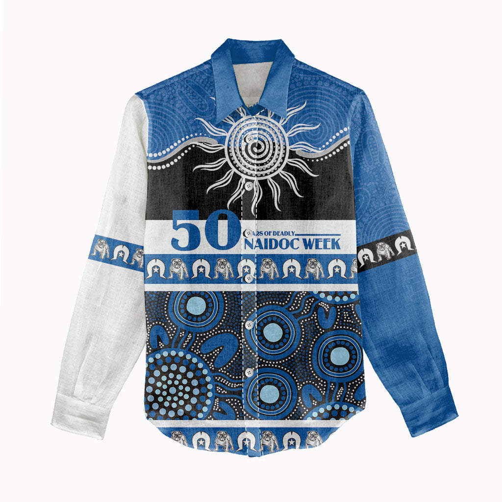 Bulldogs NAIDOC Week Personalised Women Casual Shirt Aboriginal Torres Strait Islanders Vibe