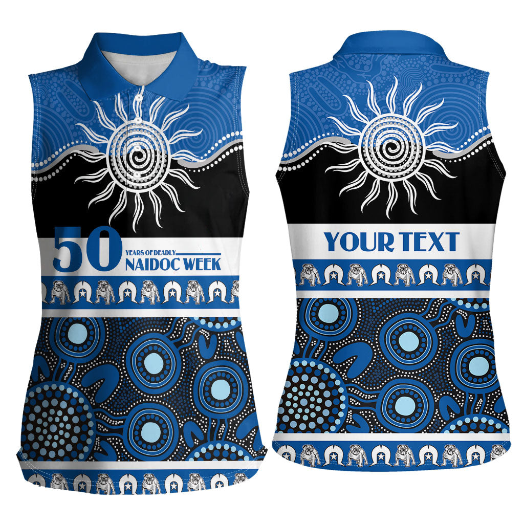 Bulldogs NAIDOC Week Personalised Women Sleeveless Polo Shirt Aboriginal Torres Strait Islanders Vibe