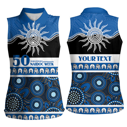 Bulldogs NAIDOC Week Personalised Women Sleeveless Polo Shirt Aboriginal Torres Strait Islanders Vibe