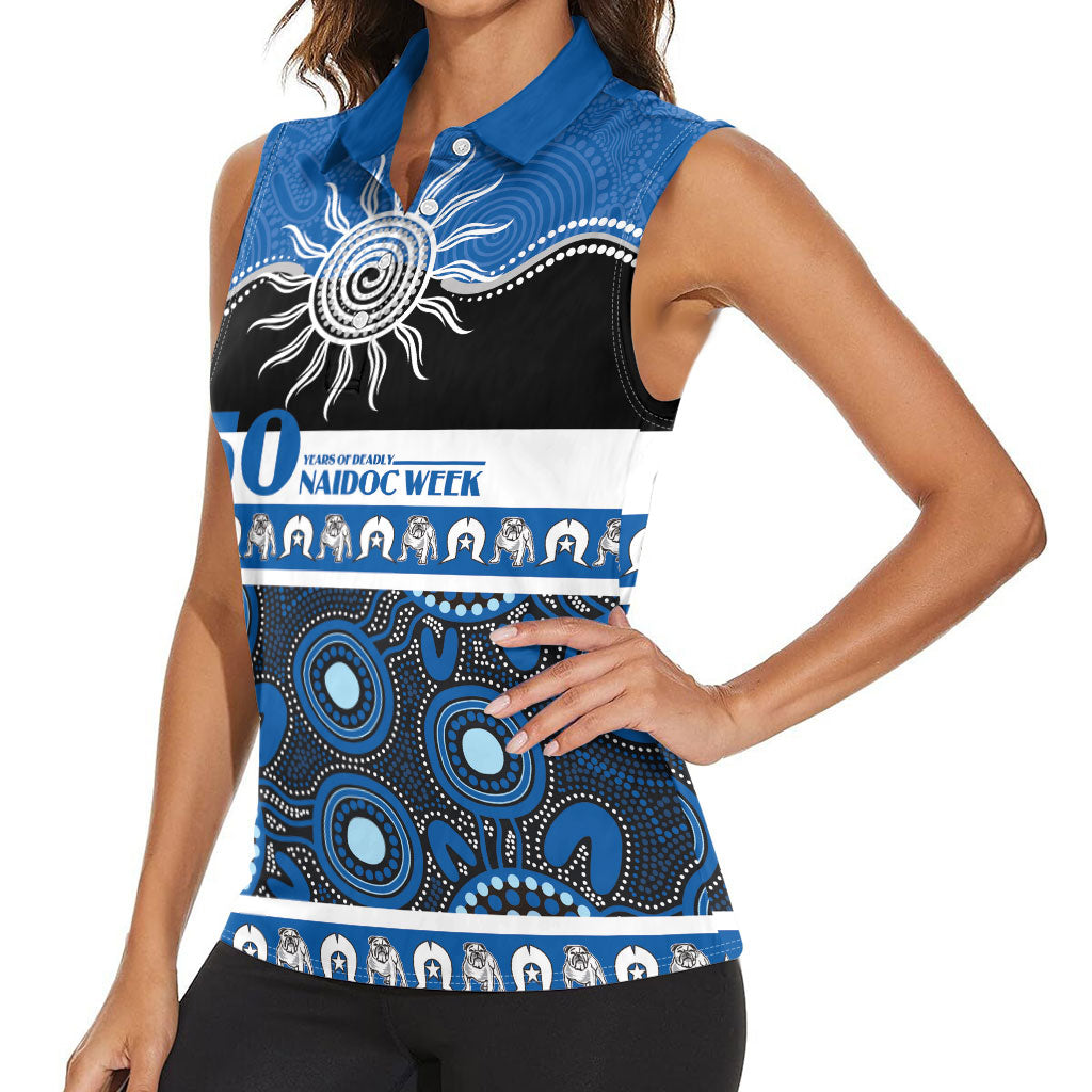 Bulldogs NAIDOC Week Personalised Women Sleeveless Polo Shirt Aboriginal Torres Strait Islanders Vibe