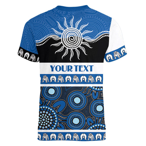 Bulldogs NAIDOC Week Personalised Women V-Neck T-Shirt Aboriginal Torres Strait Islanders Vibe