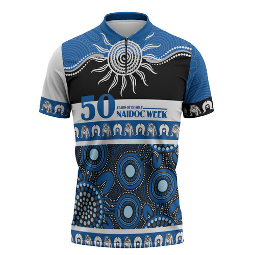 Bulldogs NAIDOC Week Personalised Zipper Polo Shirt Aboriginal Torres Strait Islanders Vibe