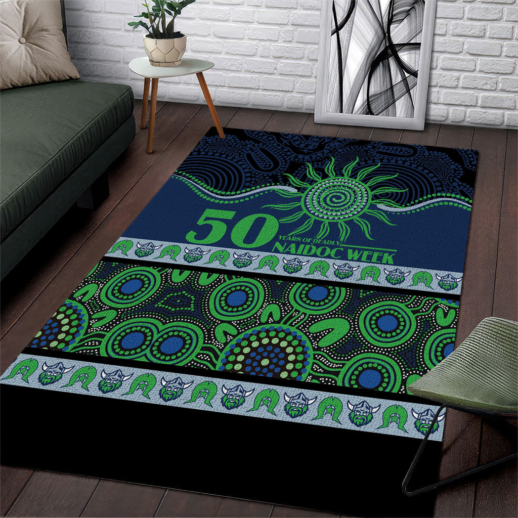 Raiders NAIDOC Week Area Rug Aboriginal Torres Strait Islanders Vibe
