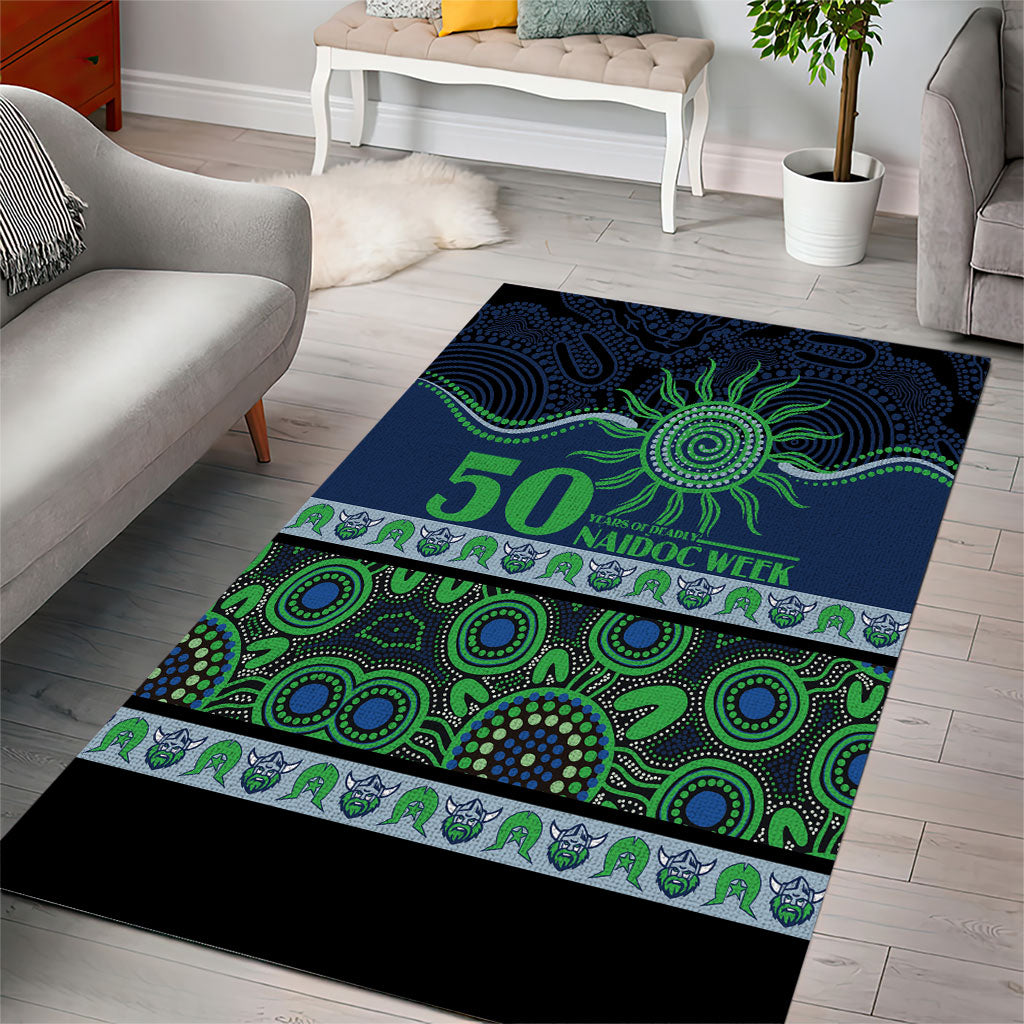 Raiders NAIDOC Week Area Rug Aboriginal Torres Strait Islanders Vibe