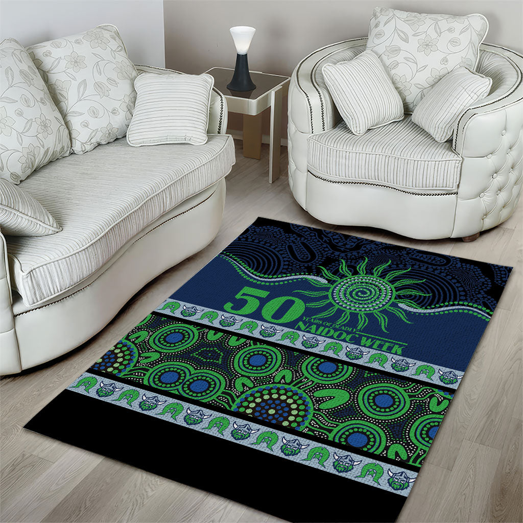 Raiders NAIDOC Week Area Rug Aboriginal Torres Strait Islanders Vibe