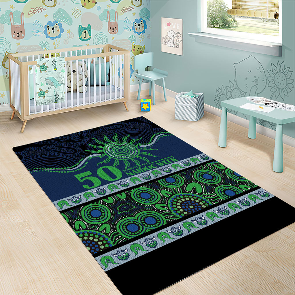 Raiders NAIDOC Week Area Rug Aboriginal Torres Strait Islanders Vibe