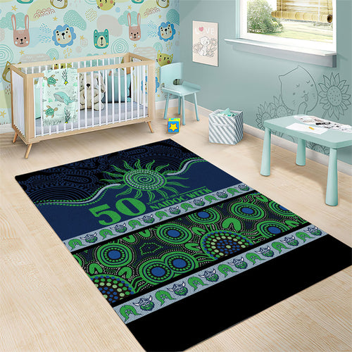 Raiders NAIDOC Week Area Rug Aboriginal Torres Strait Islanders Vibe
