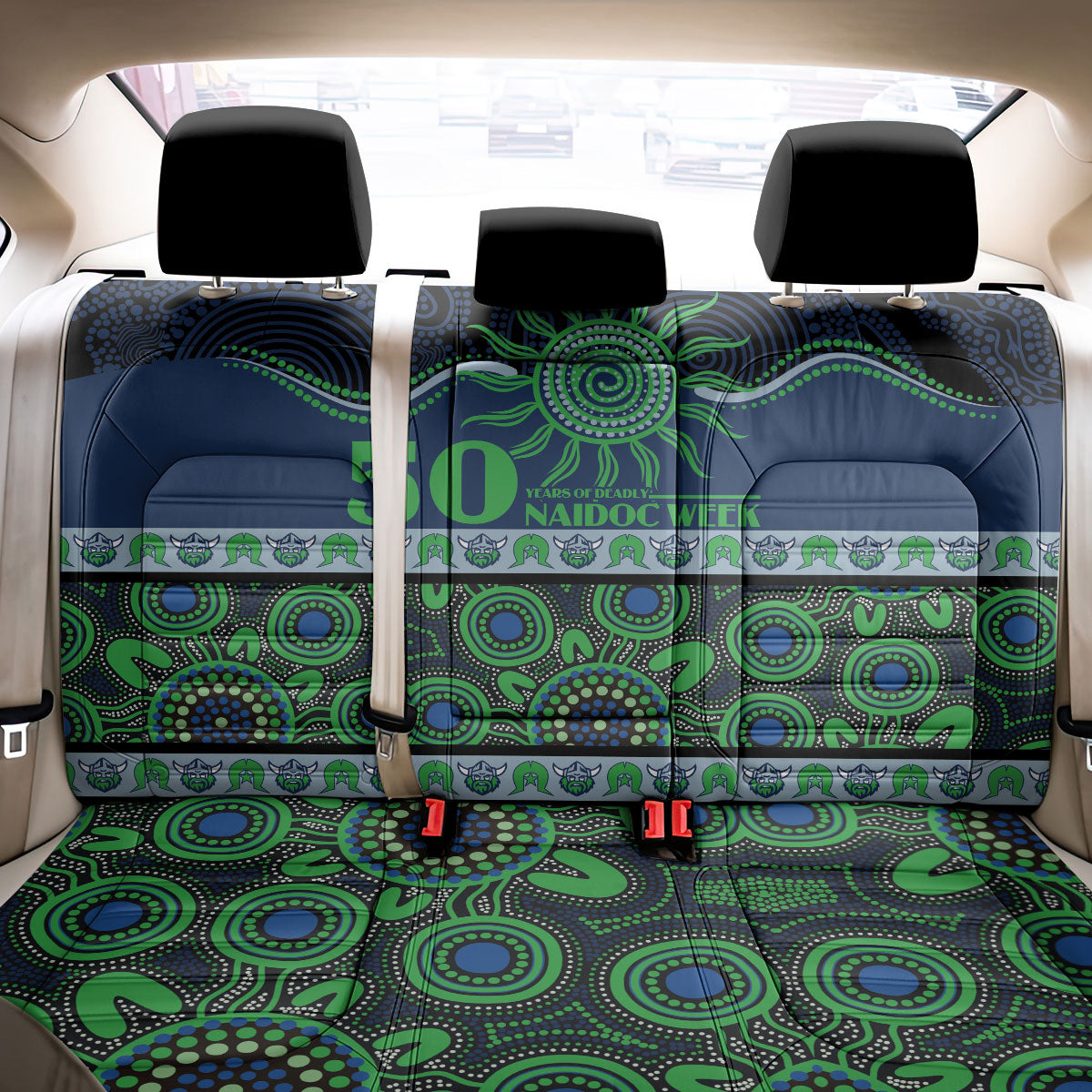 Raiders NAIDOC Week Back Car Seat Cover Aboriginal Torres Strait Islanders Vibe