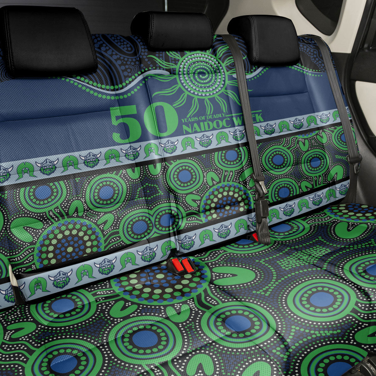 Raiders NAIDOC Week Back Car Seat Cover Aboriginal Torres Strait Islanders Vibe