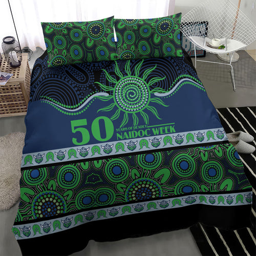 Raiders NAIDOC Week Bedding Set Aboriginal Torres Strait Islanders Vibe