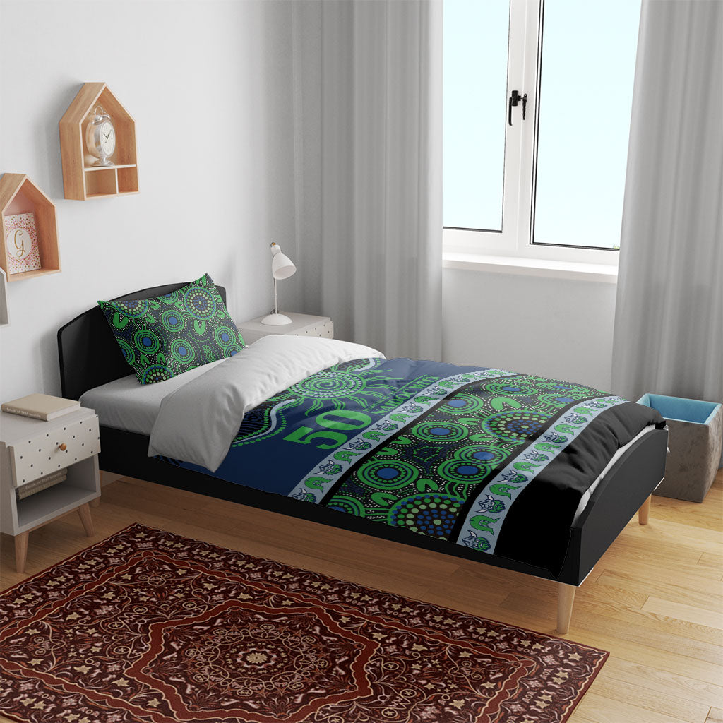Raiders NAIDOC Week Bedding Set Aboriginal Torres Strait Islanders Vibe