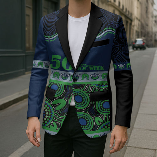 Raiders NAIDOC Week Personalised Blazer Aboriginal Torres Strait Islanders Vibe