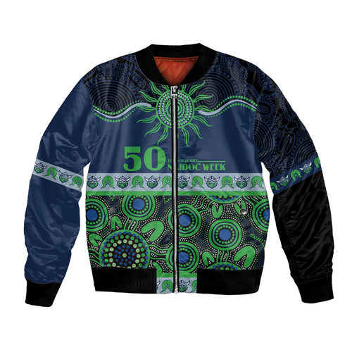 Raiders NAIDOC Week Personalised Bomber Jacket Aboriginal Torres Strait Islanders Vibe