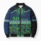 Raiders NAIDOC Week Personalised Bomber Puffer Jacket Aboriginal Torres Strait Islanders Vibe