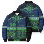 Raiders NAIDOC Week Personalised Bomber Puffer Jacket Aboriginal Torres Strait Islanders Vibe