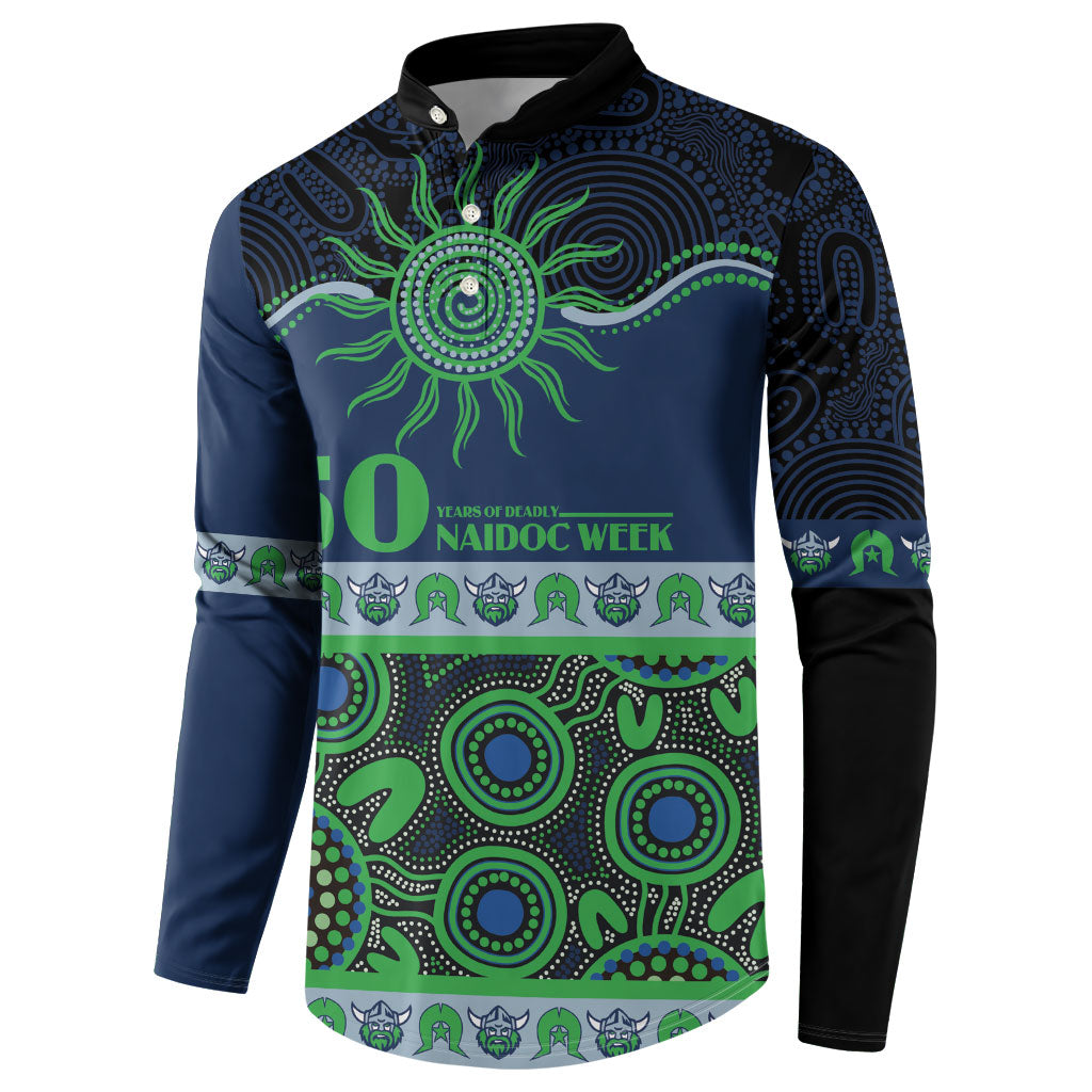 Raiders NAIDOC Week Personalised Button Sweatshirt Aboriginal Torres Strait Islanders Vibe