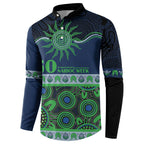 Raiders NAIDOC Week Personalised Button Sweatshirt Aboriginal Torres Strait Islanders Vibe