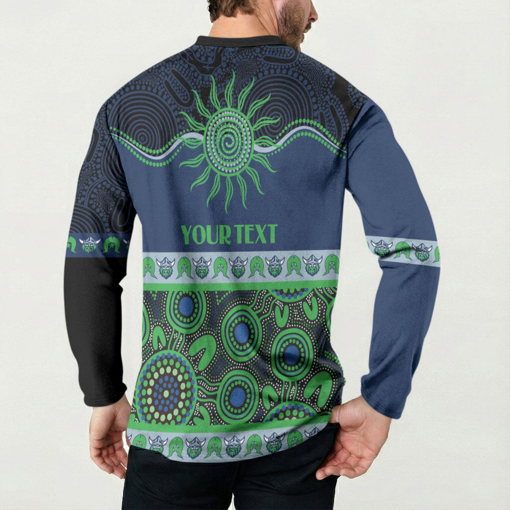 Raiders NAIDOC Week Personalised Button Sweatshirt Aboriginal Torres Strait Islanders Vibe