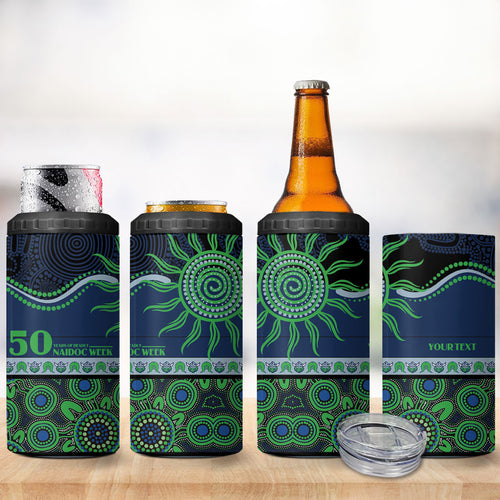 Raiders NAIDOC Week Personalised 4 in 1 Can Cooler Tumbler Aboriginal Torres Strait Islanders Vibe