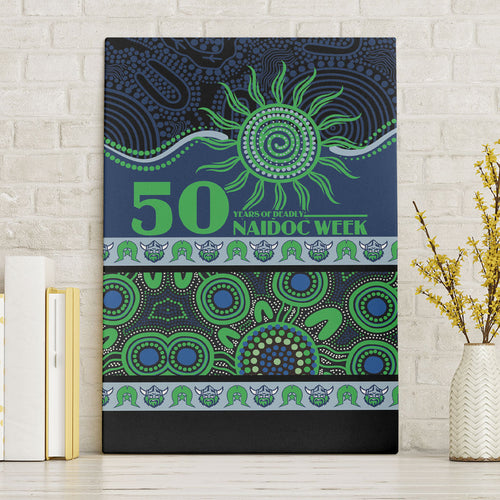 Raiders NAIDOC Week Canvas Wall Art Aboriginal Torres Strait Islanders Vibe