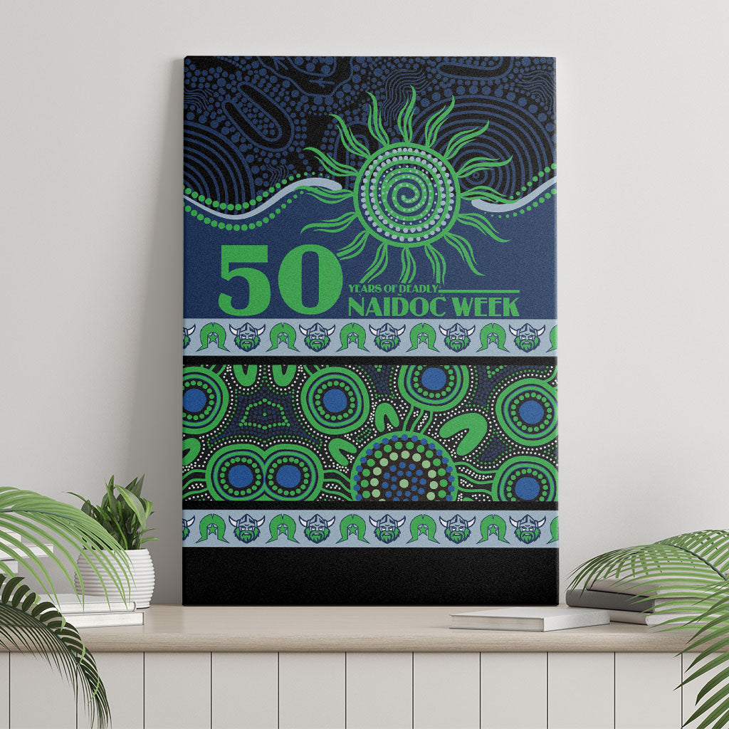 Raiders NAIDOC Week Canvas Wall Art Aboriginal Torres Strait Islanders Vibe