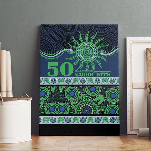 Raiders NAIDOC Week Canvas Wall Art Aboriginal Torres Strait Islanders Vibe