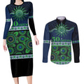 Raiders NAIDOC Week Personalised Couples Matching Long Sleeve Bodycon Dress and Long Sleeve Button Shirt Aboriginal Torres Strait Islanders Vibe