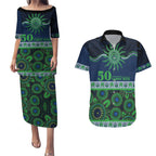 Raiders NAIDOC Week Personalised Couples Matching Puletasi and Hawaiian Shirt Aboriginal Torres Strait Islanders Vibe