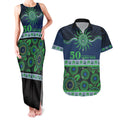Raiders NAIDOC Week Personalised Couples Matching Tank Maxi Dress and Hawaiian Shirt Aboriginal Torres Strait Islanders Vibe