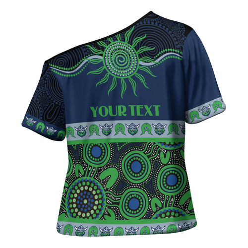 Raiders NAIDOC Week Personalised Cross Shoulder Shirt Aboriginal Torres Strait Islanders Vibe