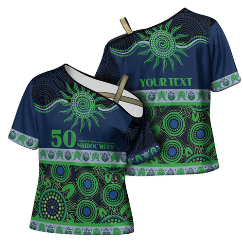 Raiders NAIDOC Week Personalised Cross Shoulder Shirt Aboriginal Torres Strait Islanders Vibe