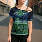 Raiders NAIDOC Week Personalised Cross Shoulder Shirt Aboriginal Torres Strait Islanders Vibe