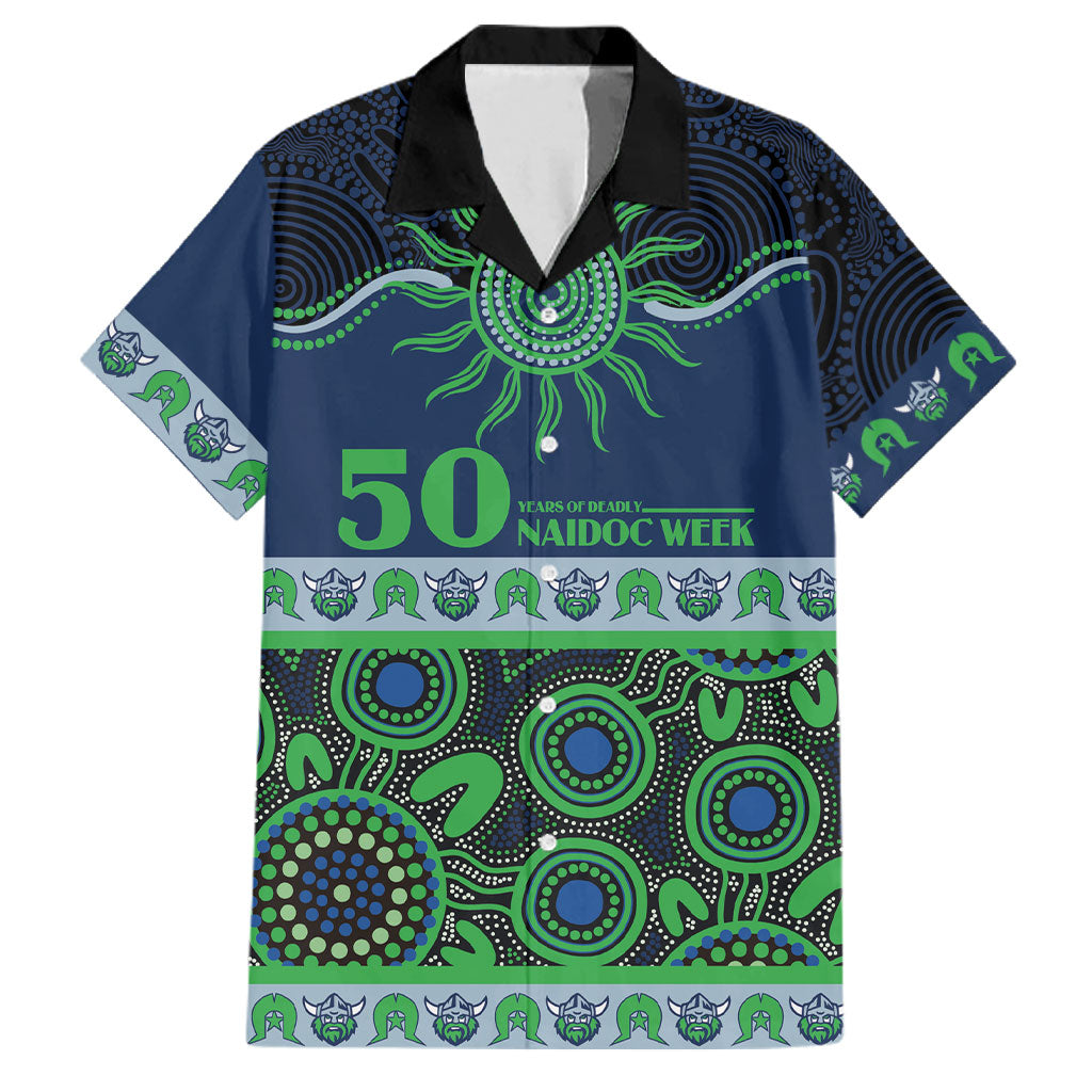 Raiders NAIDOC Week Personalised Family Matching Long Sleeve Bodycon Dress and Hawaiian Shirt Aboriginal Torres Strait Islanders Vibe