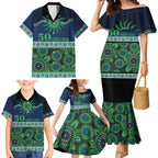Raiders NAIDOC Week Personalised Family Matching Mermaid Dress and Hawaiian Shirt Aboriginal Torres Strait Islanders Vibe