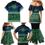 Raiders NAIDOC Week Personalised Family Matching Mermaid Dress and Hawaiian Shirt Aboriginal Torres Strait Islanders Vibe