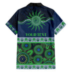 Raiders NAIDOC Week Personalised Family Matching Off Shoulder Short Dress and Hawaiian Shirt Aboriginal Torres Strait Islanders Vibe