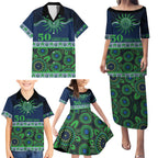 Raiders NAIDOC Week Personalised Family Matching Puletasi and Hawaiian Shirt Aboriginal Torres Strait Islanders Vibe