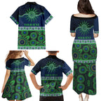 Raiders NAIDOC Week Personalised Family Matching Puletasi and Hawaiian Shirt Aboriginal Torres Strait Islanders Vibe