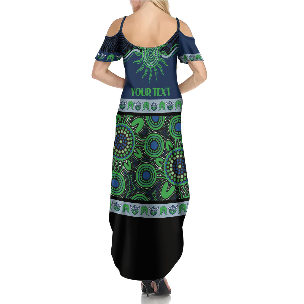 Raiders NAIDOC Week Personalised Family Matching Summer Maxi Dress and Hawaiian Shirt Aboriginal Torres Strait Islanders Vibe
