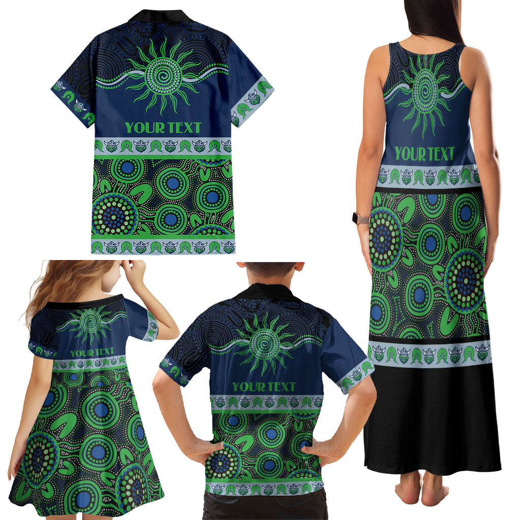 Raiders NAIDOC Week Personalised Family Matching Tank Maxi Dress and Hawaiian Shirt Aboriginal Torres Strait Islanders Vibe