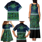 Raiders NAIDOC Week Personalised Family Matching Tank Maxi Dress and Hawaiian Shirt Aboriginal Torres Strait Islanders Vibe