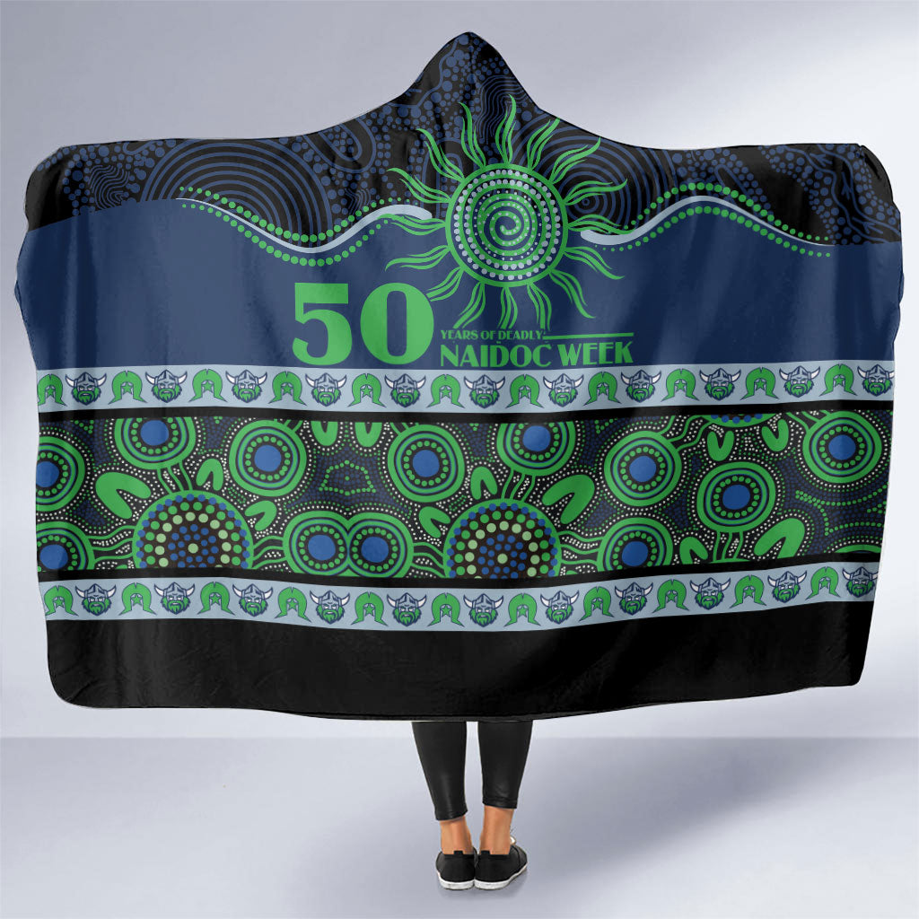Raiders NAIDOC Week Hooded Blanket Aboriginal Torres Strait Islanders Vibe