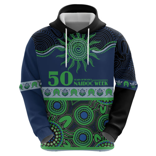 Raiders NAIDOC Week Personalised Hoodie Aboriginal Torres Strait Islanders Vibe