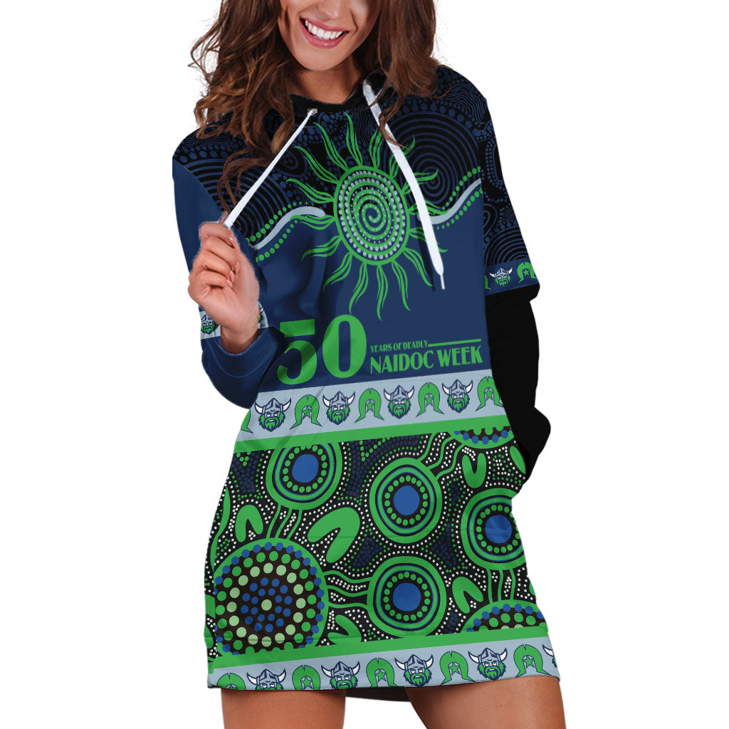 Raiders NAIDOC Week Personalised Hoodie Dress Aboriginal Torres Strait Islanders Vibe
